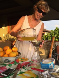 Betti Carbone makes limoncello